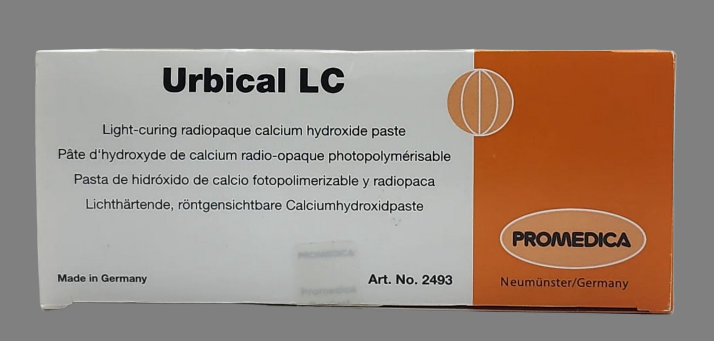 Urbical LC-light curing radiopaque calcium hydroxide paste